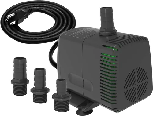 Miniatura 7 de Knifel Bomba sumergible 1056GPH (4000L/H 85W) ultra silenciosa con protección contra sobrecalentamiento, cable de alimentación de 9.8 pies