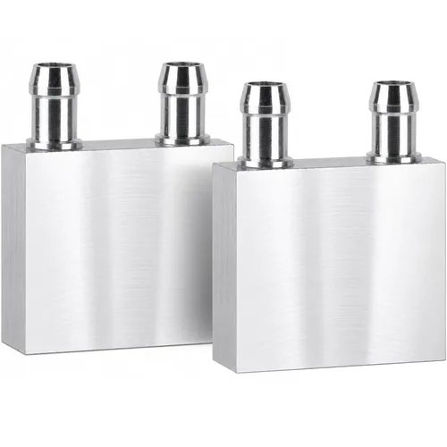 CLYXGS Bloque de enfriamiento de agua de aluminio de 1.575 in × 1.575 in × 0.472 in con canal tipo M disipador de calor para enfriador