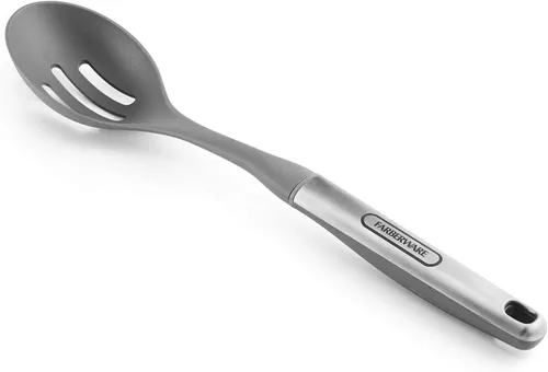 Miniatura 2 de Farberware Cuchara ranurada suave profesional de acero inoxidable, 13.58 pulgadas, gris
