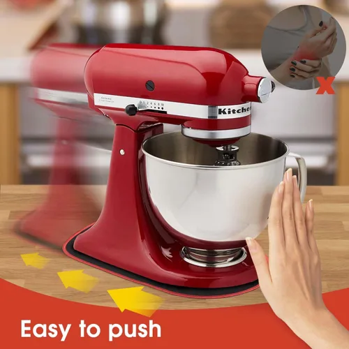 Miniatura 6 de Paquete de 2 alfombrillas deslizantes para batidora, batidora, compatible con batidora de pie Kitchenaid de 4.5 a 5 cuartos de galón, AirFryer