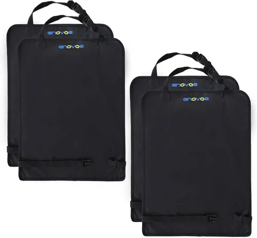 Miniatura 9 de Enovoe - Tapetes contra patadas, protector de asiento trasero para niños, 2 unidades, funda para asiento trasero de coche de calidad prémium, ofrece