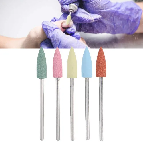 Miniatura 2 de Juego de brocas eléctricas para uñas, brocas de goma para uñas, limpiador de cutículas, juego de brocas de polvo, manicura y pedicura, herramienta
