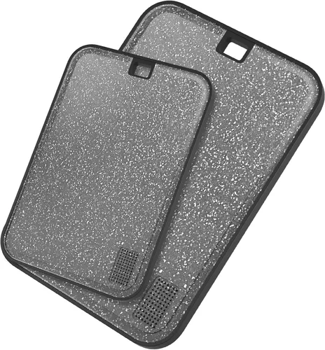 Miniatura 10 de Viretang Tabla de cortar pequeña de acero inoxidable apta para lavavajillas, tablas de cortar reversibles de doble cara para cocina, tabla de cortar
