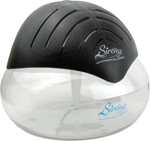 Sirena Twister - Purificador de aire (negro) - Filtro de agua y lavadora de aire para el hogar y la oficina - Difusor de aroma de aceites esenciales