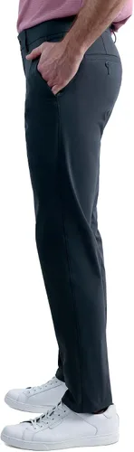 Miniatura 2 de Haggar Pantalón deportivo para hombre, de viaje, rendimiento, ajuste recto, frente plano, elástico, casual