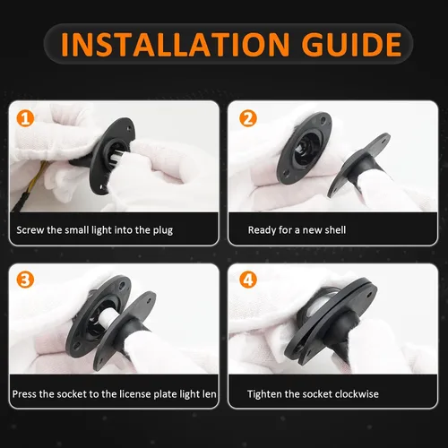 Miniatura 6 de Juego de luces de matrícula Bestview, lámpara LED para etiqueta trasera del parachoques con enchufe, cableado, carcasa de montaje para 1994 1995
