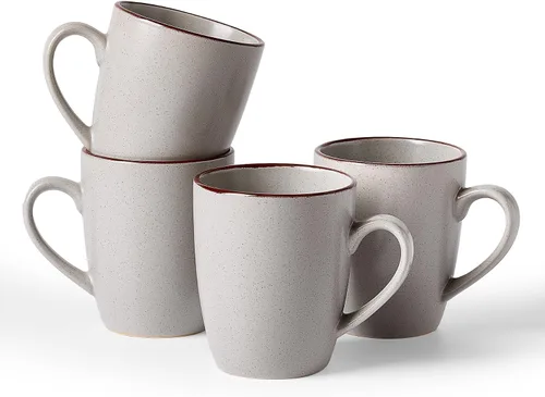 Miniatura 32 de famiware Venus - Tazas de café para 4, juego de tazas de 12 onzas, taza para beber con asa para café, té, cacao, leche, carbón