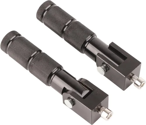 Miniatura 9 de Estriberas de aluminio, 2 piezas, 8MM universal, 90 grados plegables, negro, 5 1 pulgadas