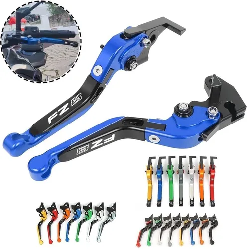 Miniatura 2 de for YA&MAHA FZ8 FZ-8 2011-2020 Motorcycle Adjustable Folding Extendable Brake Clutch Levers Handle(Black Orange)