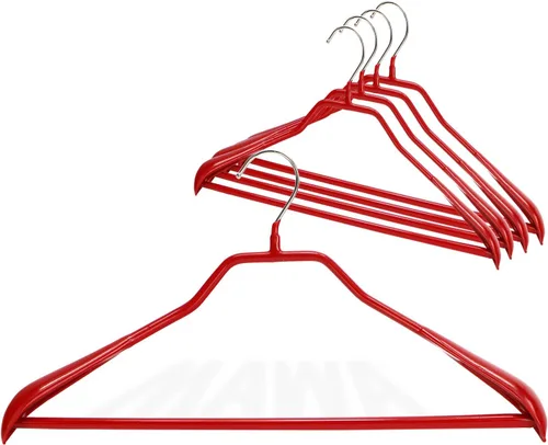 Miniatura 17 de Mawa by Reston Lloyd BodyForm Series - Percha de ropa antideslizante que ahorra espacio con barra para pantalones, 16-1/2 pulgadas, estilo 42/LS