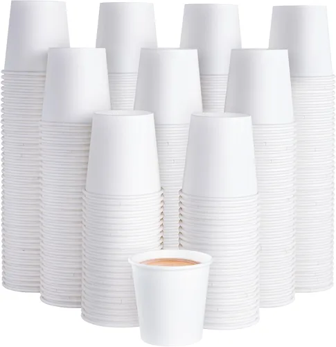 Miniatura 12 de JOLLY PARTY Paquete de 300 tazas de café de papel desechables de 10 onzas, tazas de bebida caliente/fría para agua, tazas de café caliente de papel