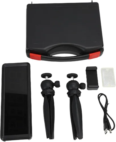 Miniatura 7 de Temporizador láser inalámbrico para sprints, reloj de carreras infrarrojo alimentado por batería, cronómetro con reflector y soportes, temporizador