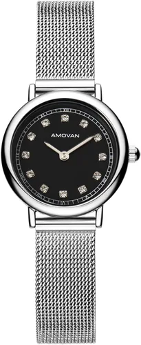Miniatura 8 de Reloj dorado para mujer con pequeña banda de malla de acero inoxidable, minimalista de dos manecillas, esfera romana de caja redonda, herramienta