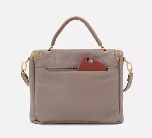 Miniatura 3 de HOBO Hobo Fern Satchel Velvet Pebbled Leather Graphite Grafito