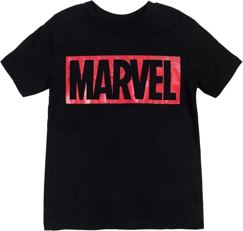 Miniatura 4 de Marvel Camiseta metálica Avengers para niños pequeños y grandes, plateado