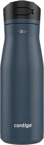 Miniatura 29 de Contigo Ashland 2.0 - Botella de agua a prueba de fugas con bloqueo de tapa y popote inclinado, apta para lavavajillas, tapa intercambiable, 24 Azul