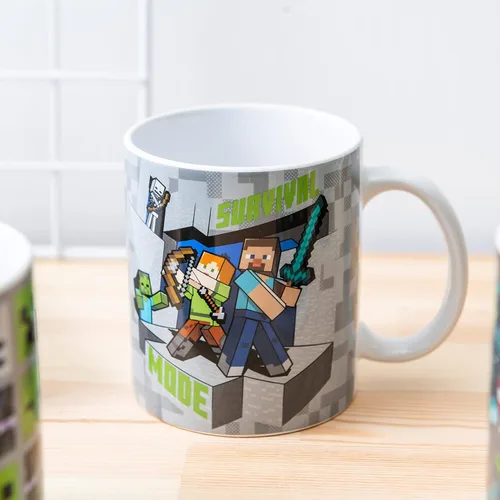 Miniatura 8 de Zak Designs Minecraft - Juego único de tazas de café de cerámica, tazas de café con mango cómodo para regalos de jugadores, aptas para lavavajillas