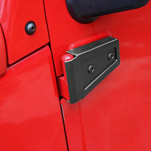 Miniatura 5 de JeCar Cubiertas de Bisagras de Puerta ABS Accesorios Exteriores para Jeep Wrangler JK JKU 2007-2018, Negro