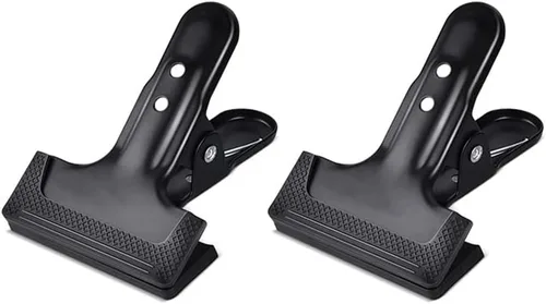 Abrazaderas de resorte para telón de fondo, paquete de 2 clips resistentes de 4 pulgadas | Soportes de fondo de fotografía, carpintería, proyectos