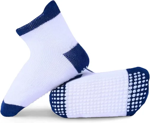 Miniatura 3 de SOCKFUN Calcetines para bebés con agarre, 6 pares, calcetines para bebés y niños pequeños
