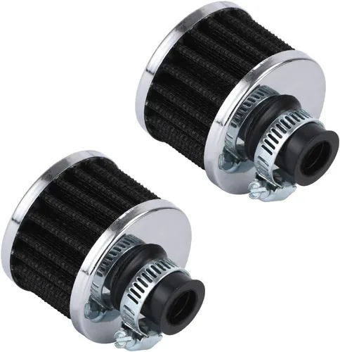 Miniatura 11 de Filtro de aire universal de cuello negro de 38 mm para automóvil, sistema de entrada de aire de alto flujo, entrada de aire limpia y fría, sistema