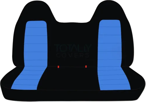Miniatura 15 de Totally Covers Compatible con Ford F-150 F-250 F-350 1992-1998 Fundas de Asientos de Camión de Dos Tonos (Banco Sólido Delantero/Trasero) con/sin