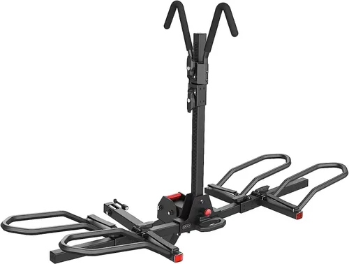 KYX Portabicicletas para Enganche de Automóvil para 2 Bicicletas hasta 160 LBS de Carga, Soporte de Plataforma para E-Bike con Liberación de