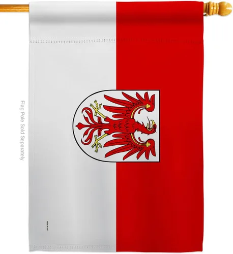 Americana Home & Garden Brandenburg House Flag Regional Germany States Central Europe Territory Old History Country Particular Area Decoration