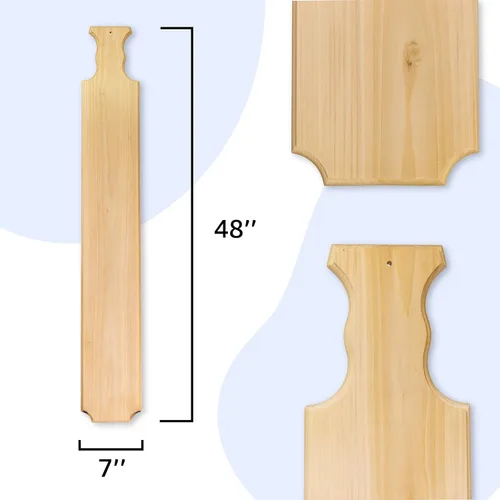 Miniatura 3 de Greek Fraternity & Sorority - Paleta grande de madera de pino de primera calidad, enrutada y lijada, ideal para ceremonias y regalos, 48 pulgadas