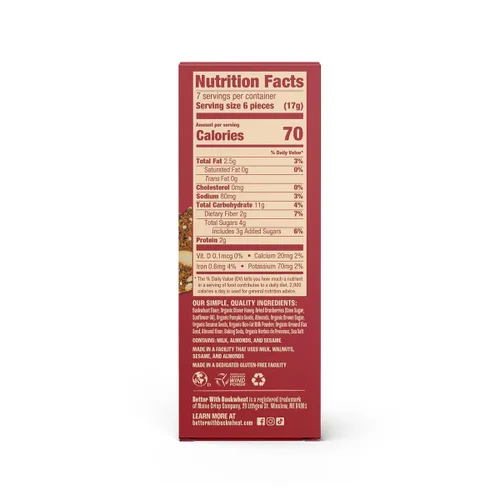 Miniatura 2 de Maine Crisp Galletas Crujientes de Arándano Rojo y Almendra - Galletas Sin Gluten - Galletas para Aperitivo, Sin Granos, Sin OMG - Sabor Dulce