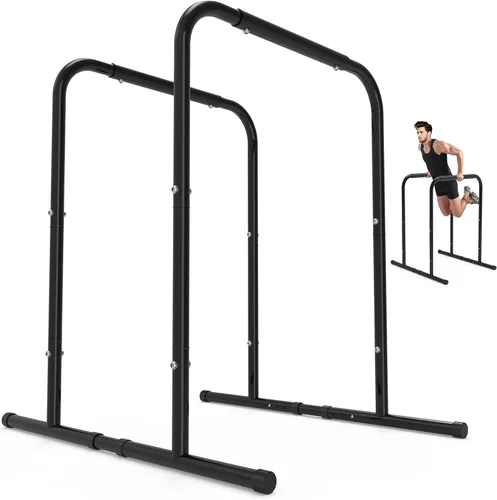 leikefitness Estación de Dominadas y Dips Estación de Entrenamiento de Fuerza para Dips de Tríceps y Flexiones para Gimnasio en Casa