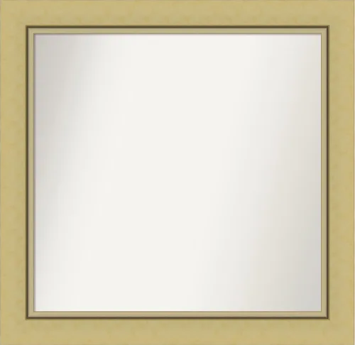 Miniatura 82 de Amanti Art Landon Gold Espejo de baño, espejo de pared o espejo de tocador de baño sobre el fregadero (26.25 x 26.25 pulgadas) Espejo no biselado