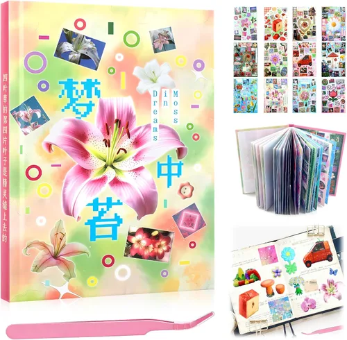 Miniatura 23 de Calcomanías coreanas para tarjetas fotográficas kpop, 3500 para decoración de libros, estéticas, purpurina, mariposa, amor, cinta, flor, alfabeto