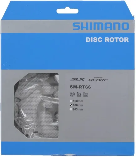 Miniatura 3 de Shimano SM-RT66 SLX Rotor de freno de disco de 6 pernos (180 mm)