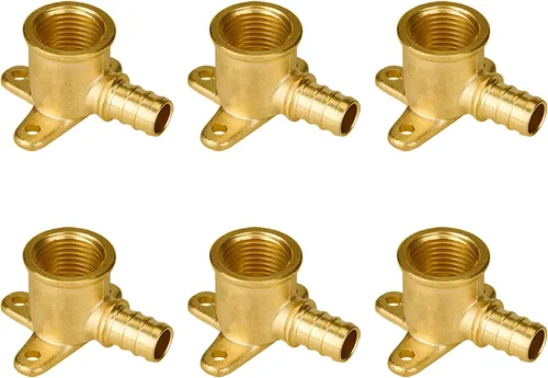 Miniatura 20 de SUNGATOR Paquete de 50 accesorios Pex de 1/2" en T, accesorios Pex de 1/2 pulgada en T, sin plomo, de latón, certificados NSF