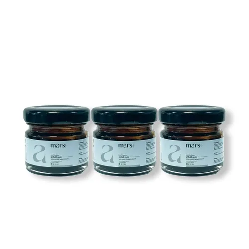 mars by GHC Resina pura Shilajit del Himalaya (paquete de 3) | Alimentada con ácido fúlvico | Fuerza, resistencia e inmunidad | Resina Shilajit pura