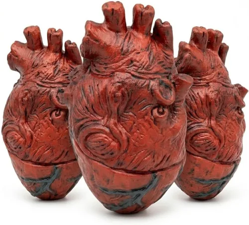 Miniatura 9 de Partes del cuerpo de fantasía. Corazón (1 por paquete)., Paquete de 1, Corazón rojo