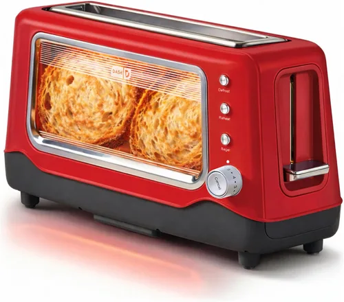 Miniatura 8 de DASH Tostadora con ventana transparente - Diseño compacto con 7 niveles de tueste y ventana transparente, tostador grande de ranura extra ancha
