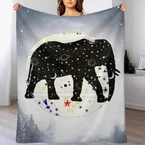 Miniatura 7 de Manta de elefante para bebé, tamaño regazo de 30 x 40 pulgadas, suave, esponjosa, acogedora, regalo, manta gris novedosa para sofá, trabajo