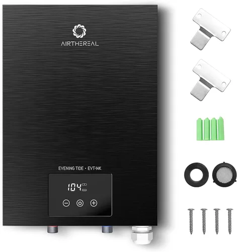 Miniatura 8 de Calentador de agua sin tanque eléctrico Airthereal 14kW, 240 voltios - Agua caliente infinita bajo demanda - Se modula automáticamente para ahorrar