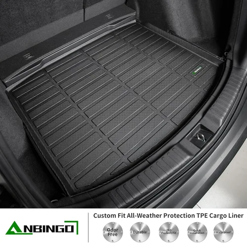 Miniatura 2 de ANBINGO - Protector de carga para automóvil, tapetes aptos para todo tipo de clima, impermeables y antideslizantes, juegos completos