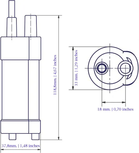 Miniatura 8 de Bomba de agua pequeña de 12 V sumergible La mini bomba eléctrica de fabricación alemana produce 13L/min o 3.42 GPM Solución de transferencia