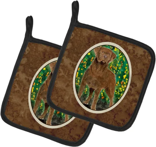 Miniatura 47 de Caroline's Treasures SS8617PTHD - Juego de soportes para ollas de cocina resistentes al calor, almohadillas calientes para horno para cocinar, Husky