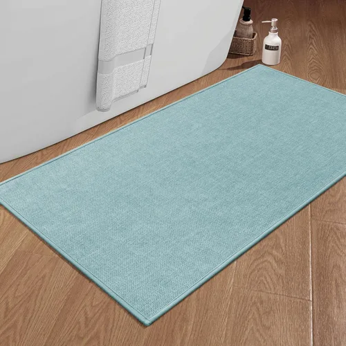 Miniatura 39 de chakme Alfombras de Baño 24x17, Alfombra de Baño Ultra Delgada Antideslizante Pequeña de Secado Rápido Absorbente para Piso de Baño