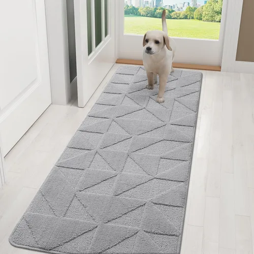 Miniatura 36 de OLANLY Tapetes para Puerta para Interiores, Antideslizantes, Absorbentes, Resistentes a la Suciedad, Tapete de Entrada Lavable, Tapete de Entrada