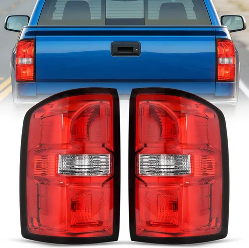 Miniatura 11 de Nilight Conjunto de faros compatible con GMC Sierra 1500 2500HD 3500HD 2014 2015 2016 2017 2018 Carcasa negra base Reflector ámbar Lentes
