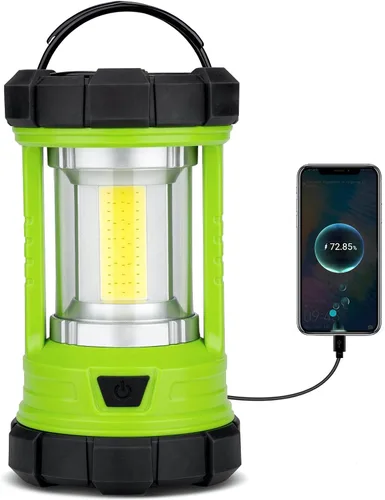 Miniatura 9 de Linterna de campamento de 3000 lúmenes, faroles LED para cortes de energía con cargador de teléfono de 4400 mAh, linterna recargable resistente a