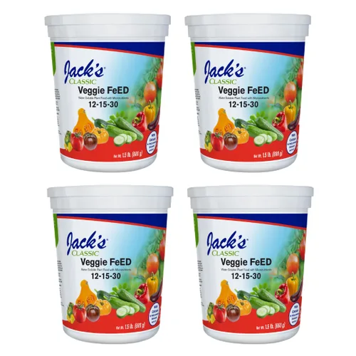 Miniatura 9 de Jack's Classic 12-15-30 Fertilizante soluble en agua para alimentos vegetales con micronutrientes, 1.5 libras, paquete de 2 – Crecimiento de plantas