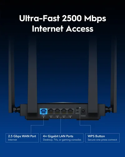 Miniatura 2 de Cudy Enrutador Wi-Fi 7 de doble banda BE3600, velocidades ultrarrápidas, conectividad multiconcierto de 2.5G, cobertura de gran alcance, suave