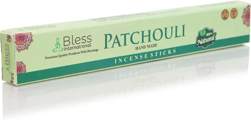 Miniatura 3 de Bless-Patchouli 100% varitas de incienso naturales hechas a mano, sumergidas a mano, libres de químicos orgánicos y carbón, para purificación